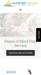 Mobile Screenshot of mastertouchpools.com